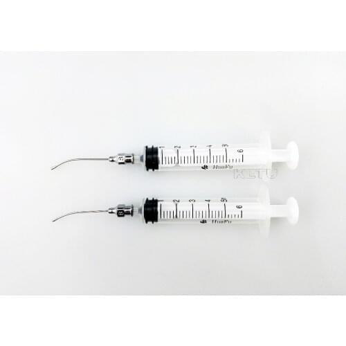 Gavage Crop Needle Feeding Syringe 5ml W 0.8mm x 45mm #8 Curve, Animal Feeding Needle, Oral Syringe
