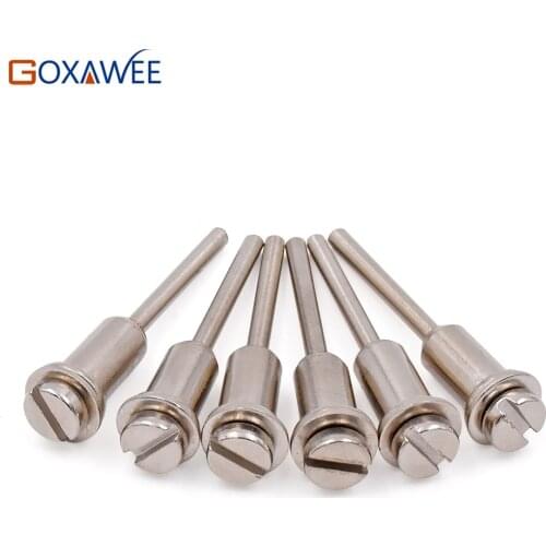 GOXAWEE 10pcs 3.175mm Steel High Quality Mandrel Dremel Screw Mandrel Shank Cut-off Wheel Dremel Mandrel for Dremel Rotary Tool