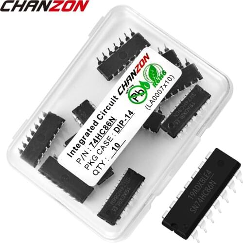 10PCS SN74HC86N DIP14 SN74HC86 74HC86N 74HC86 DIP Logic IC Integrated Circuit Electronic Semiconductor New Original Inverter