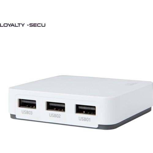 LOYALTY-SECU Wireless WiFi Print Server Printer Adapter 3 Ports USB White