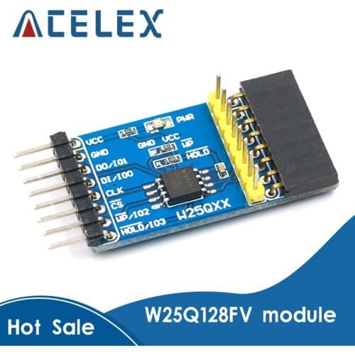 W25QXX DataFlash Board Serial DataFlash Module with W25Q128FV Onboard Supports SPI/QPI Interface