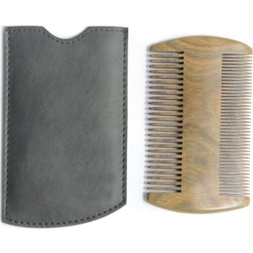 Natural Green Sandalwood Comb Close Teeth Anti-static Hair Comb for Massage Scalp /Relax/Removing Dandruff and Lice from Hair