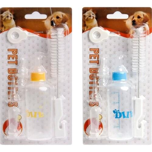 Feeding Nursing Bottle Nipple Brush Kit For Pet Dog Puppy Kitten New