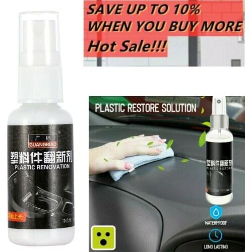 New 30ml Plastic Parts Retreading Agent Retreading Coating Paste Maintenance Car Cleaner