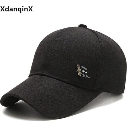 XdanqinX New Spring Mens Baseball Caps Casual Versatile Fashion Tongue Cap Snapback Hat Adjustable Size Male Bone Sports Cap