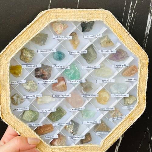 Natural Mineral Specimens Irregular Raw Stones Rock Crystal Collection Research and Teaching Home Decor