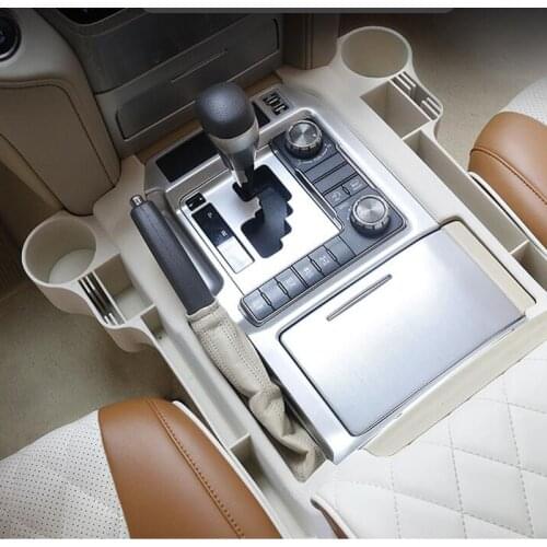 2pcs Car Seat Crevice Plastic Storage Box Cup Phone Holder Organizer For Toyota Land Cruiser 200 FJ200 2016 2017 2018 2019 2020