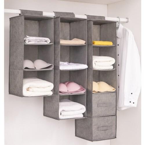 Household Closet Wardrobe Organizer Box Hanging Drawer Box Underwear Sorting Storage Wall Wardrobe Closet Clothing Organization