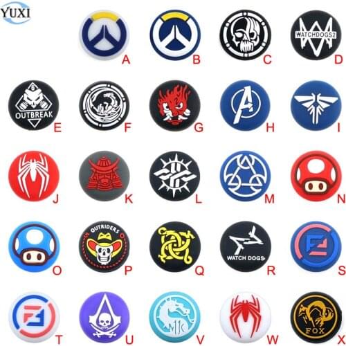 YuXi Silicone Thumb Stick Grip Cap Joystick Cover For Playstation 5 PS5 PS4 PS3 PS2 Xbox Switch Pro Controller Thumbstick Case