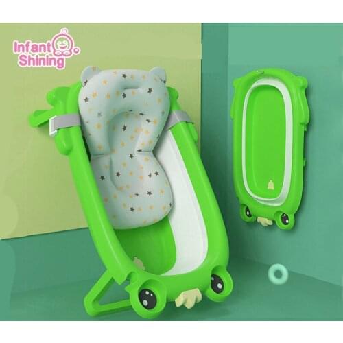 Infant Shining Baby Shower Baby Bath Tub Newborn Safety Baby Shower Tub Children 0-3Y Folding Basin Bath Tubs
