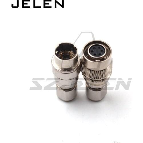 Hirose connector 6pin Male and female connector , HR10A-7P-6S/HR10A-7J-6P, 6pin cable docking cable plug connectors
