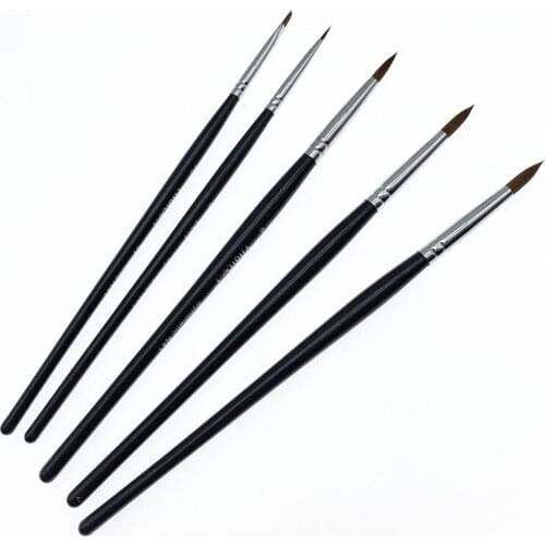 Dental Porcelain Brush Pen Dental Technician Tools Dental Lab Supplies 5pcs/set