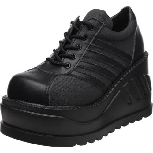 Gothic Women Sneakers Platform Creepers Casual Ladies Shoes Dropshipping 2021