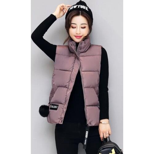 Cheap wholesale 2017 new Autumn Winter Hot sell womens fashion casual female nice warm Down Cotton Vest Outerwear A105-170812Z