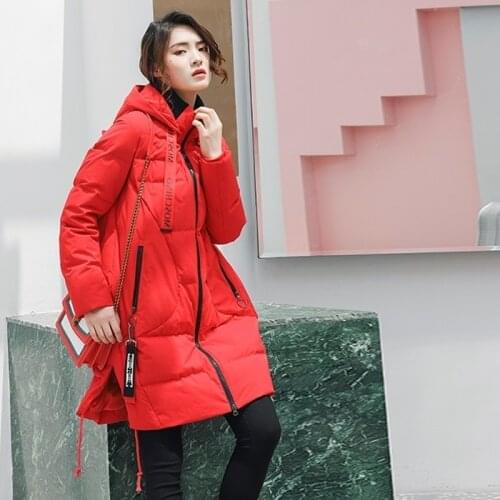 Winter coat for women, Korean 90%, white duck down, female down jacket, parka, casaco