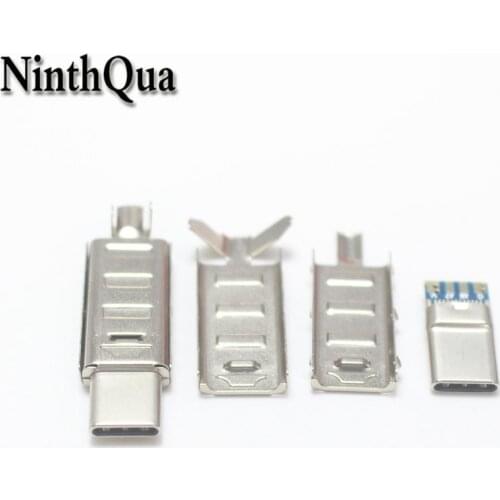 1/2/5set USBC Type-C / Data Type C Cable Charging DIY Plug For Samsung Note 9 S9 Xiaomi Mi8 POCOPHONE USB-C Charger Long type