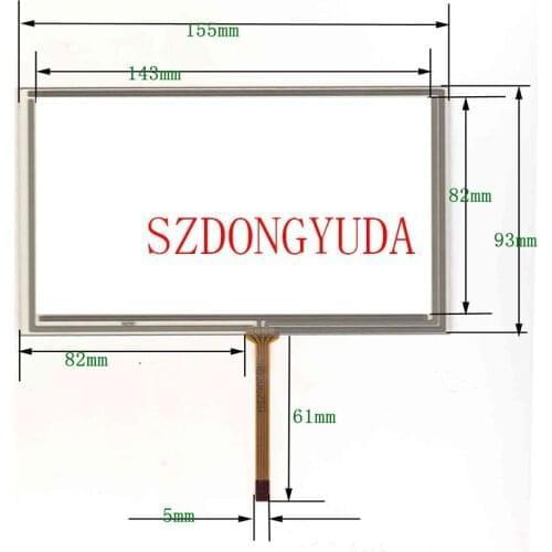 10PCS/A LOT New Touchpad 6.2 Inch 4-Line 155*93 Touch Screen Digitizer Glass Sensor Panel 155mm*93mm