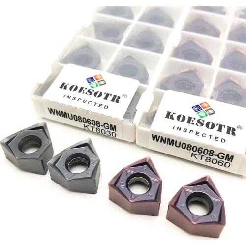 100% original WNMU080608 GM high quality double-sided hexagonal 90 degree right angle fast feed carbide turning tool WNMU