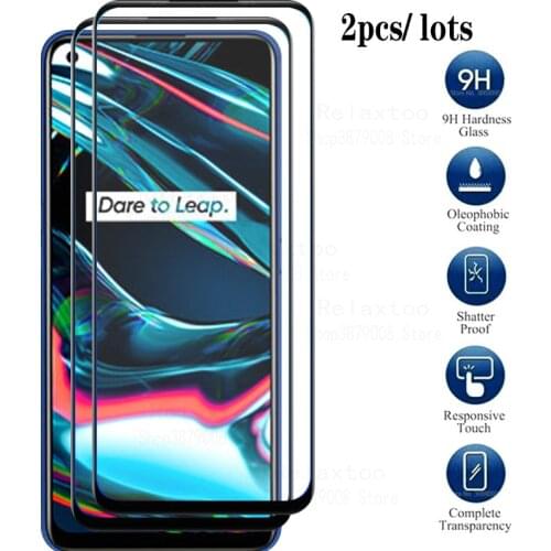 2pcs Full Cover Tempered Glass For Oppo Realme 7 Pro Screen Protector For Realme 7Pro realme7 pro safety protection Glass film