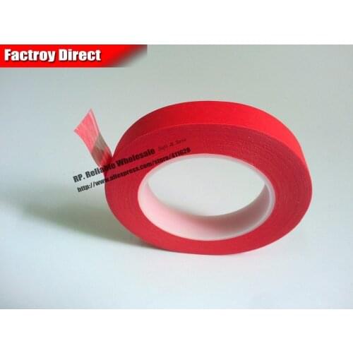 40mm*33M Single Face Adhesive Red Crepe Paper Mix PET High Temperature Withstand Shielding Tape for PCB Plating Welding