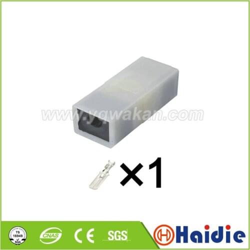 5sets 1pin Auto plastic housing plug electric wiring harness cable plug connector