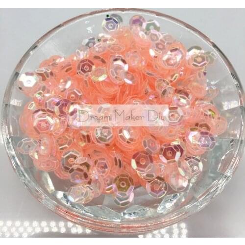 50g(2500pcs)4/68mm CUP Transparent Pink Brilliant round loose sequins Paillette sewing Wedding craft good quality Free Shipping