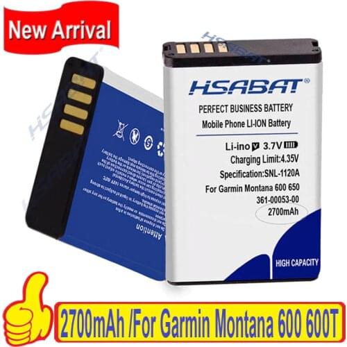 2700mAh 361-00053-00 361-00053-04 010-11654-03 Battery for Garmin Montana 600 600T 650 650T VIRB GPS Alpha 100 handheld