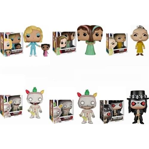 FUNKO POP! American Horror Story Twisty freak show PEPPER TATTLER TWISTY ELSA MARS & MA PETITE Vinyl Action Toys for gift