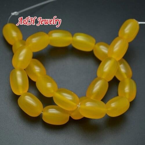 New Arrival High Quality Yellow Stone 13x18mm Barrel Shape DIY Beads For Bracelet Making Materials 5pc/lot