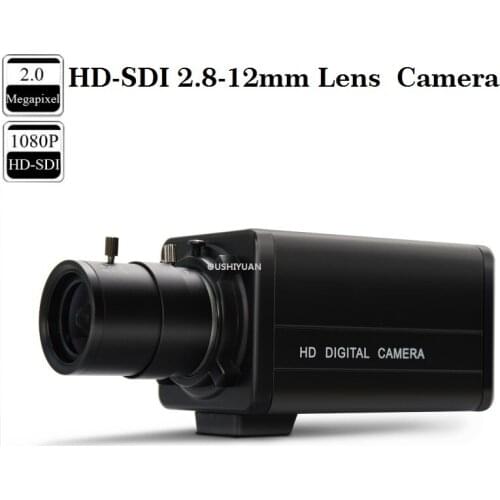 CCTV Industrial HD SDI Camera 2 Megapixels 1080P Lens 2.8-12mm Security Live video Box SDI Camera