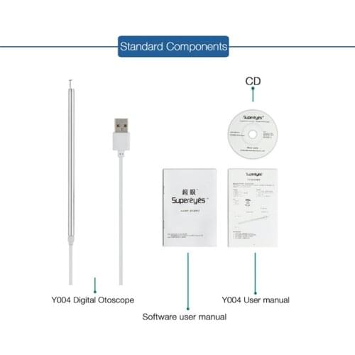 Supereyes Y004 5.4mm 10x Zoom 2in1 USB/WIFI Digital Otoscope Microscope Loupe Magnifier Ear Pick Endoscope