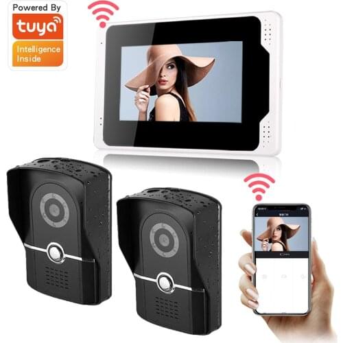 Tuya Wifi Wired Video Doorbell Intercom System 1080P HD Camera Video Door Phone