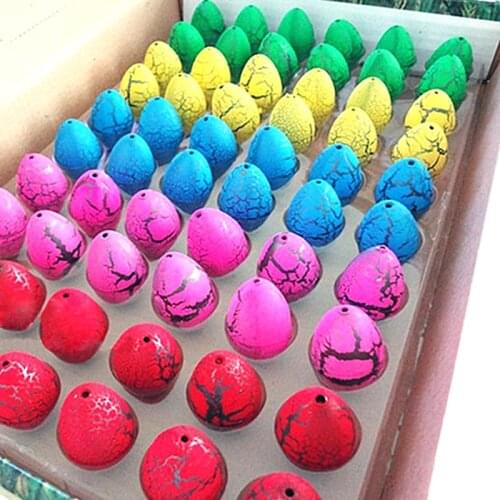 60pcs/lot Magic Water Hatching Inflation Growing Dinosaur Eggs Toy For Kids Gift Child Educational Novelty Gag Toys