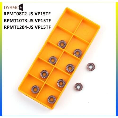 10pcs RPMT1204 RPMT10T3 RPMT08T2MOE JS VP15TF Carbide inserts internal milling turning lathe tool milling cutter CNC lathe tools