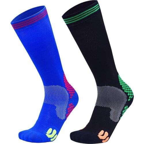 Compression Socks Profession Breathable10-15mmHg Marathon Socks Outdoor Anti Fatigue Sport Cycling Running Sock For men women