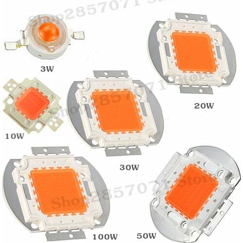 LED 3W 5W 10W 20W 30W 50W 100W Full Spectrum 400~840nm 30mil