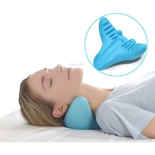 Massage pillow gravity finger press neck cervical vertebra shoulder health fish tail pillow K0064