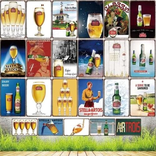 Belgian Beer Tin Sign Plaque Metal Plates For Wall Art Home Kitchen Vintage Restaurant Decoration 30X20CM