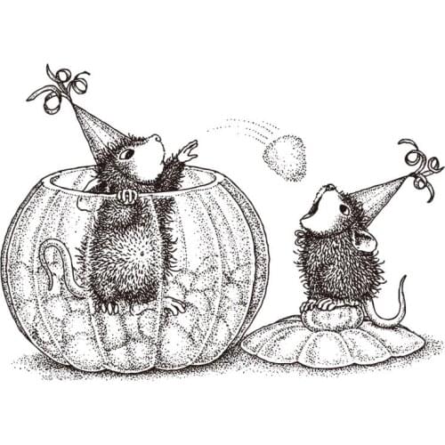 Mouse Transparent Clear Silicone Stamp/Seal for DIY scrapbooking/photo album Decorative clear stamp ST0225