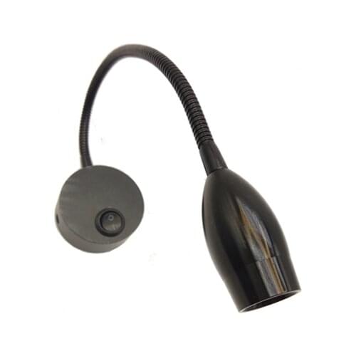 110V/220V/12V/24V 2W Wall Mounted Led Gooseneck Bedside Lamp Bed Reading Led Light Wall With Optional Switch