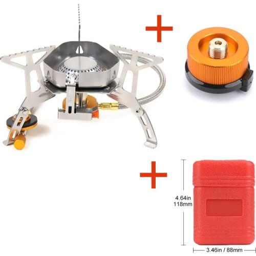 New Outdoor Gas Stove Camping Gas Burner Folding Electronic Stove Hiking Portable Foldable Split Stoves 3500W