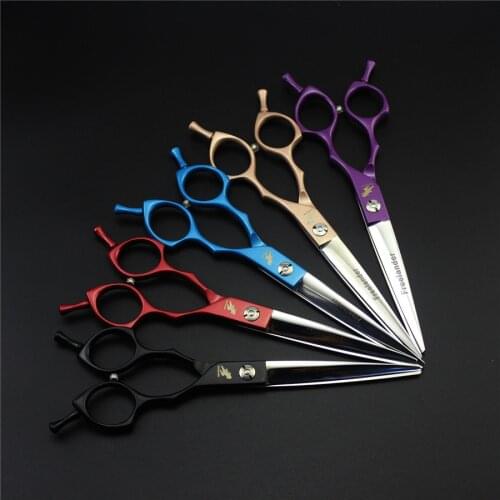6.5 inch hair scissors pet scissors high quality professional hair hairdressing scissors dog grooming shears scissors 440C