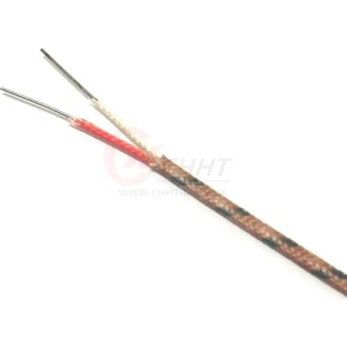Type J Fiberglass Insulated Thermocouple Compensation Wire With GG-J-24-CH 2*24AWG