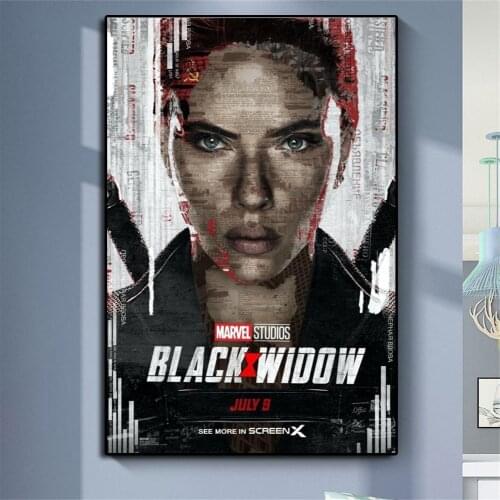Marvel Superhero Black Widow Movie Poster HD Prints Wall Art Home Decor Canvas Painting Art Nordic Living Room Decoration