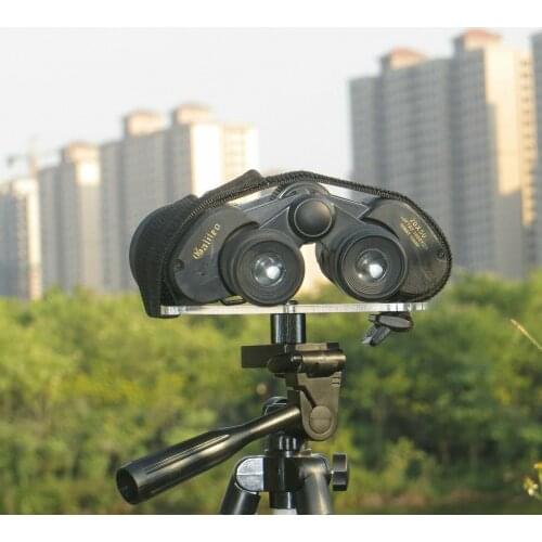 Universal Binoculars Tripod Adapter Bundled Binoculars Acrylic Mount1/4"-20 Screw