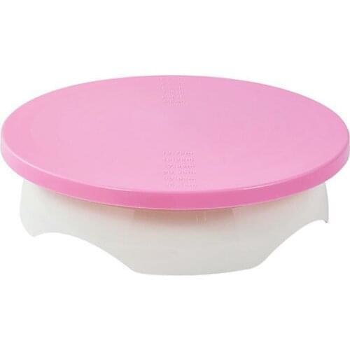 1pc Creative Rotating Cake Turntable Detachable Non-Slip Plastic Cake Stand Cake Turner Table DIY Baking Tools Accessories
