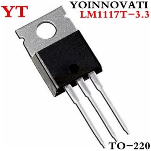 100pcs/lot LM1117 LM1117T 3.3v 0.8a LM1117T-3.3 Voltage Regulator LM1117-3.3 TO-220-3 Best quality
