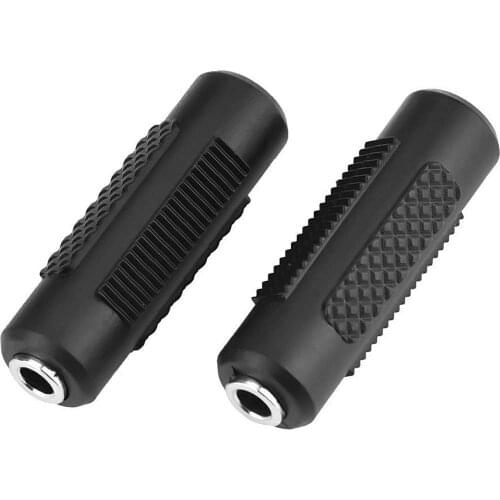 2pcs/lot 3.5mm Stereo Jack to 3.5mm Audio Female/ Female Adapter Connectors