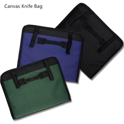 3 Color Chef Knife Bag Roll Bag Carry Case Bag Kitchen Cooking Portable Durable Storage Pockets With 22 Pckets Black Blue Green