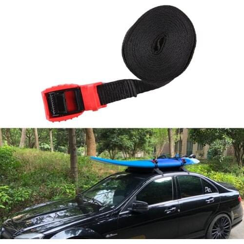 4.5M /6M Surfboard Canoe Quick Release Surf Roof Oudoor Cam Buckle Kayak Strap Car Top SUP Luggage Rack Scratch-free Tie Down